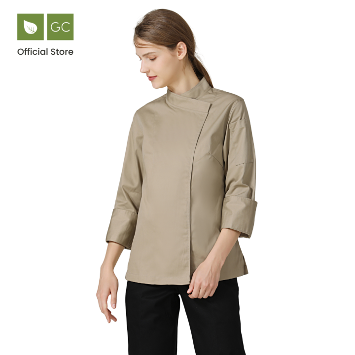 Rosemary Khaki Female Chef Jacket Lazada