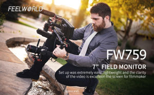 01 feeworld FW759 7 นิ้ว IPS 1280x800 4K HDMI สำหรับกล้อง DSLR จอวิดีโอสนาม คุณค่า 7,200 บาท