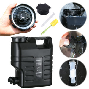 ถังน้ำขนาด12ลิตรพร้อมก๊อกน้ำสำหรับตั้งแคมป์และกิจกรรมกลางแจ้งภาชนะบรรจุน้ำแบบพกพาน้ำหนักเบา
