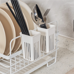 2pcs Hanging Tableware Rack – Multi-Purpose Cutlery & Kitchen Storage Basket Organizer