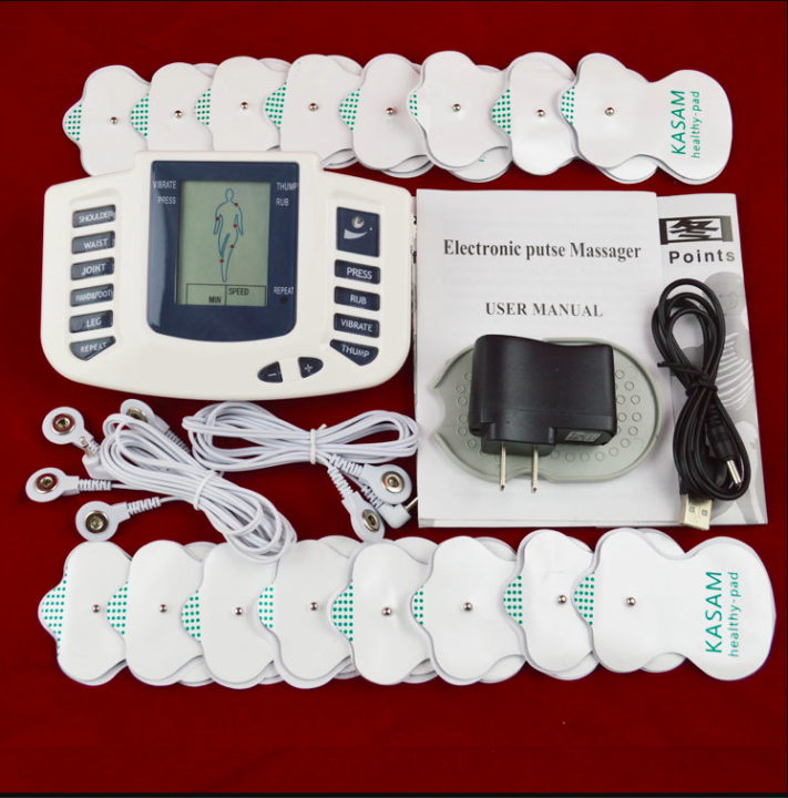 Máy massage châm cứu bấm huyệt xung điện toàn thân đa năng tặng kèm 16 ...