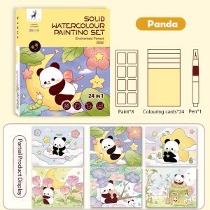 Creative Watercolor Painting book Water coloring book Arts and Crafts Gifts for Kids and Adults DIY Watercolor Book Coloring and Painting Book
