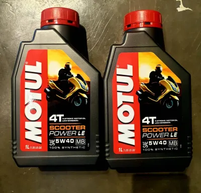 น้ำมันเครื่อง motul สำหรับ xmax ชุดน้ำมันเครื่อง MOTUL 5W40 ขนาด 1 ลิตร น้ำมันเครื่องสังเคราะห์ 100%