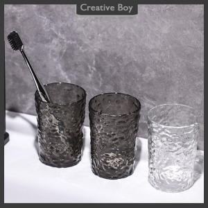 [Creative] Plastic Mouthwash Toothbrush Cup With Handle Home Bathroom Tumblers Portable Mug Transparent Toothbrush Holder