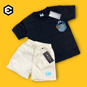 EVERKIDS setelan Anak 1-6 thn Sablon keren / kaos anak / COOKIES