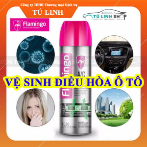 Bình xịt vệ sinh điều hòa xe ô tô A/C Cleaner Flamingo F020 - Làm sạch khử mùi