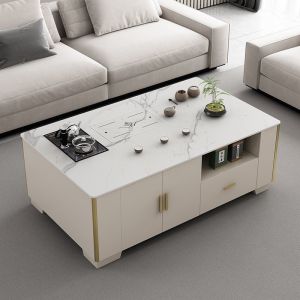 Household Living Room Solid Wood Tea Table Tea Table Kombucha Integrated Office Multi-Functional Tea Table Tea Table Automatic Water Feeding