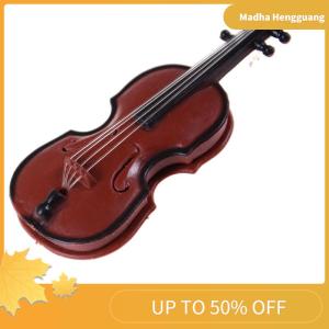 Madha 1:12 Dollhouse Miniature Violin Musical Instruments Collection DIY Decor Gift