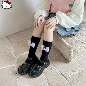 Christmas Gift Halloween Anime Hello Kitty Childrens Cartoon Socks Sanrio Kuromi Autumn Winter New 3D Doll Stacking Socks Kawaii Fashion Mid Tube Socks