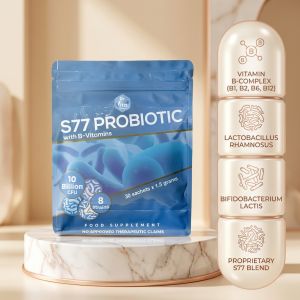 Dr. Vita S77 Probiotic Powder | With B-Vitamins for Daily Nutrition | Probiotic Food Supplement Drink Mix | Convenient Everyday Wellness Supplement