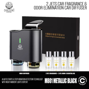 M801 CAR DIFFUSER GIFT SET - 2 JET NOZZLES SPRAY WITH AUTO START/STOP CAR VIBRATION DETECTION FUNCTION