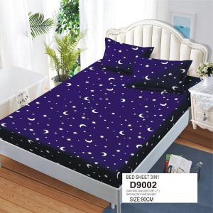 BEST SELLING BED SHEET QUEEN & SINGLE SIZE - HELLO KITTY FLORAL LEAF PRINT