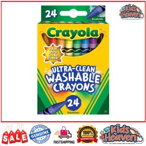 Crayola Washable Crayons 24ct (100.0% Original)