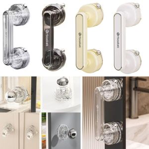 VERMILL Waterproof Suction Cup Handrail Anti-slip Removable Glass Door Handle High-quality Reusable Window Cabinet Refrigerator Handle