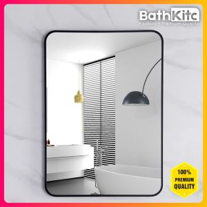 BATHKITC Premium Series BLACK/GOLD Aluminium Bathroom Mirror and Aluminium Mirror 70cm/80cm