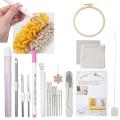 Punch Needle Kit Lightweight Needle Punch Kit Embroidery Punch Needle Kit with Adjustable Needle Punch Stainless Steel Punch Needle Tool for Wallet Clothes Insole masterly. 