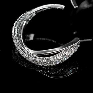 54R Swarovski In stock TWIST Earrings Womens Earrings Diamond Earrings Luxury Earrings Silver Earrings Dangle Earrings Birthday Gifts Crystal Earrings Jewelry Dangle Earrings