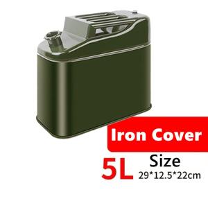 5L-40L Jerry Can Oil Drum Thickened Spare Fuel Tank With Pipe Iron Cover Aluminum Cover Gas Gasoline Oil Container Tong Minyak Petrol Gasoline Tank Explosion Proof Motorcycle Gasoline Barrel Large Capacity Safety