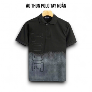 Áo Thun Cổ Bẻ LODE Loang Tay Ngắn Vải Cotton Co Giãn 4 Chiều Form Regular Fit - TUTEE