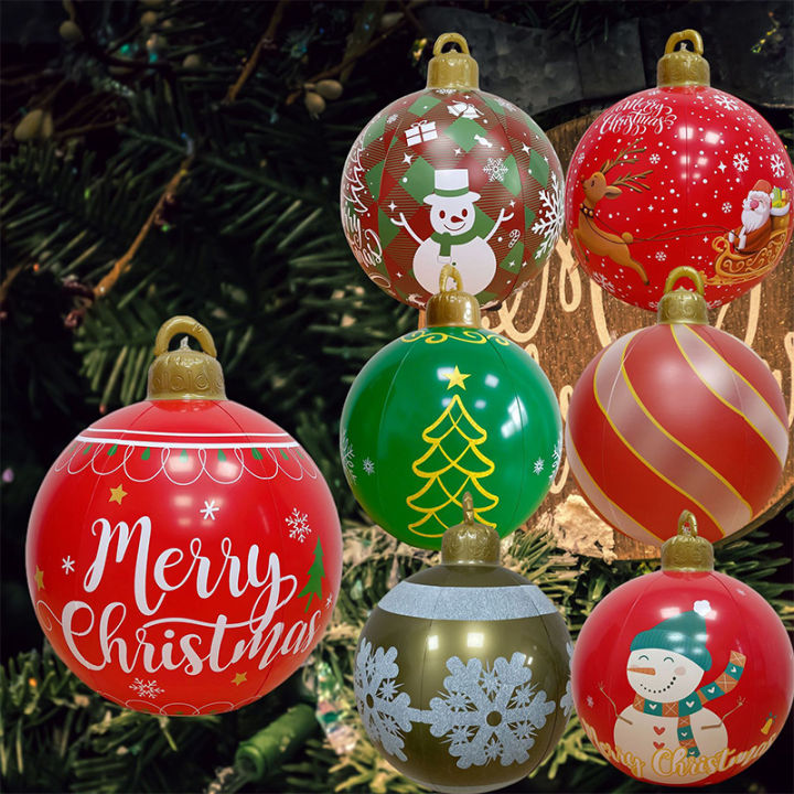 Jhj0 1PC Hot Xmas Tree Decorations Giant Big Large Balls Outdoor