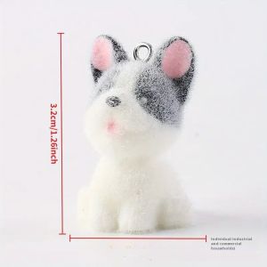 Đáng yêu đổ xô mặt dây chuyền hình cún con DIY Keychain dây đeo điện thoại Charm Gắn Túi phụ kiện