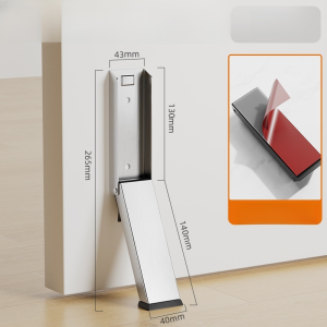 กันชนประตูพับสี่เหลี่ยมแบบไม่ต้องตะปู เท้าเหยียบประตูบ้าน