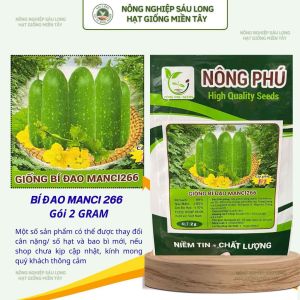 Hạt Giống Bí Đao F1 MANCI 266 Gói 2G – Cây Khỏe Trái Đẹp Năng Suất Tốt