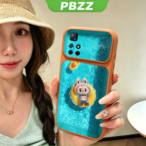 PBZZ Case for XIAOMI POCO M4 PRO 5G phone casing anxiety Softcase Silicone shockproof Cover new design aesthetic cute pink Cartoon swimming for girls KNYC2