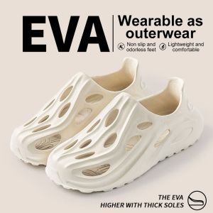 RUSSELLERT EVA Summer Mens Clogs Non-Slip Soft Platform Sandals Casual Comfortable Canyoneering Shoes for Outdoor Activities