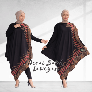 Kalesha Dress Batik Kaftan Jumbo Paris Solo - Batik Asli Solo, Bahan Premium, All Size, Jahitan Rapi (Grosir/Ecer)