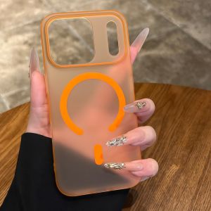Luxury Matte for Magsafe Translucent Case for iPhone 17 16 15 14 Pro Max Plus 17 Air 13 12 11 Magnetic Hard PC Ultra Slim Cover