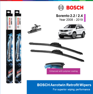 BỘ GẠT MƯA BOSCH AEROTWIN 24" & 20": KIA SORENTO ĐỜI XE 2008 ĐẾN 2019