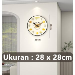 Lighthundred Jam Dinding Ruang Tamu Kamar Tidur | Jam Dinding Unik | Jam Dinding Minimalis | Jam Dinding Modern - 50x49cm