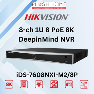 HIKVISION 8-Channel NVR Ds-7608ni-q1/8p DS-7608NXI-K2/8P DS-7608NXI-i2/8P DS-7608NXI-I2/8P/Vpro iDS-7608NXI-M2/8P