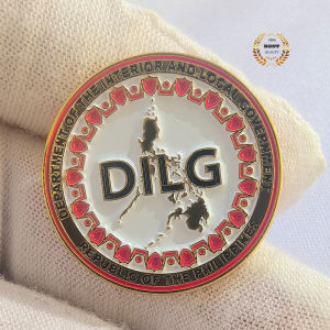 High Quality 1 Inch Badge Metal 3D DILG Pin
