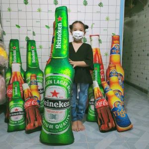 (TẶNG TIGER 10CM) GỐI ÔM CHAI BIA TIGER HENIKEN SIZE LỚN 150CM MẨU MỚI CAO CẤP HÀNG VIỆT NAM XUẤT KHẨU