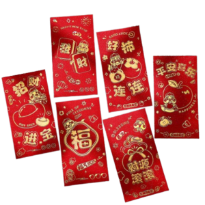 FlickS cny red packet 2026 新年红包 马年红包 2026红包封红包袋 6pcs Blessing 2025 Snake Year Red Envelopes Thickened New Year Red Pocket Cartoon Traditional Lucky Money Bags Spring Festival Supplies