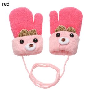 ART SUPPLIESX ฤดูหนาว ชายหญิง ยางยืด ถุงมือเด็ก การ์ตูนน่ารัก อุ่นหนา ถุงมือถัก
