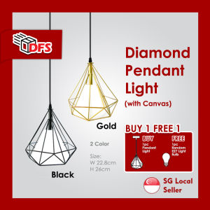 DFS LED LIGHT Dinning Light Hanging light Table Lamp Diamond Design-SG Seller with Local Warranty