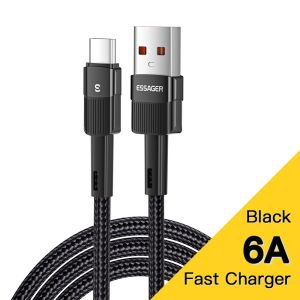 Essager Kabel Data Type C Fast Charging 66W Quick Charge Kabel Charger USB to Tipe C