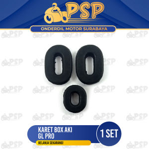 Karet Box Aki GL Pro (Harga Per Set Isi 3) - Karet Tempong Tepong Kempol Dup Dop Body Tutup Aki Accu
