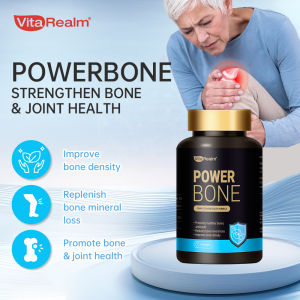 VitaRealm PowerBone 60 Softgels | Calcium Vitamin D3 | Osteoporosis | Improves Bone Density