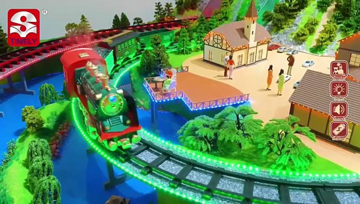 RCTOWN!!Electric Steam Train Toys Simulation Remote Control Classical ...