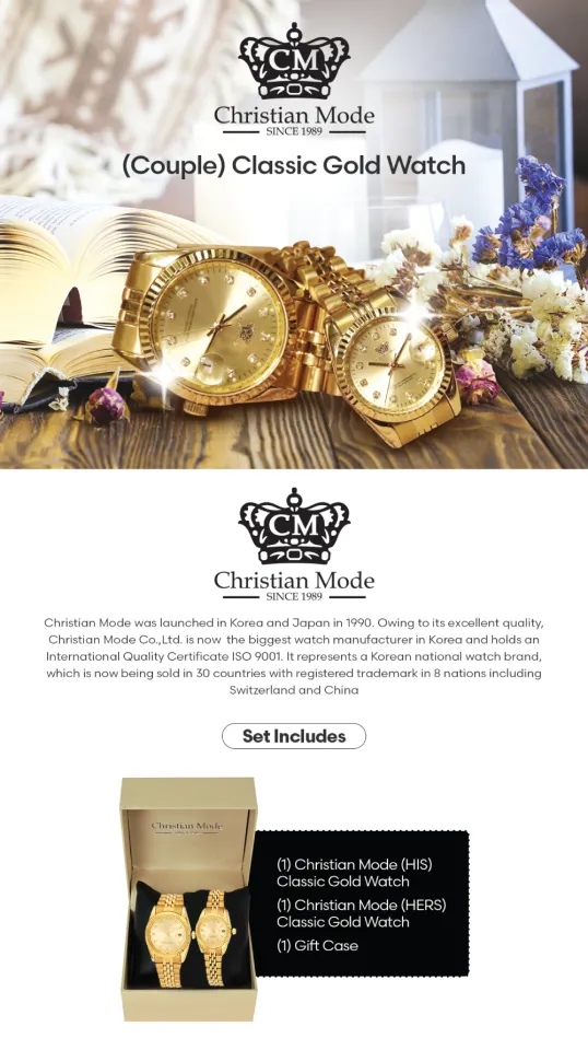 Christian mode clearance swiss watch price