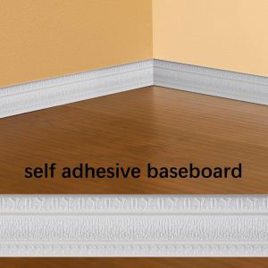 MLADEN 3D Ceiling Corner Border Line Wall Adhesive Strip Angle Line Thick Soft Strip Foam Home Decor