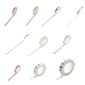 10 Rolls Split Line Design durablity Polyester For Notebook Decorative Supplies