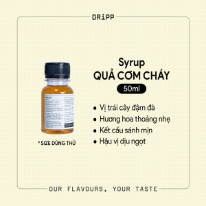 SIRO DRiPP ELDERBERRY 50ML  -  QUẢ CƠM CHÁY SYRUP DRiPP 50ML (MẪU DÙNG THỬ)