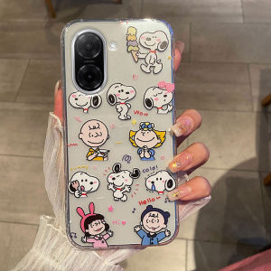 Phone Casing for Redmi A7 4G Redmi A7 Pro Redmi A5 4G Cute Cartoon Snoopy Charlie Pattern Shockproof Clear Rubber Soft Case for Redmi A7Pro Redmi A7 4G Phone Cover