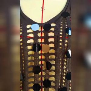 LZD 17 Tùy Chọn Âu Mỹ Mới Dệt Kim Áo Vest Rỗng Áo Sơ Mi Đi Biển Nghỉ Dưỡng Bikini Váy Ngắn Áo Chống Nắng