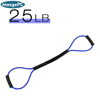 [MaxgePC Sport] 8-shaped Tension Rope Rubber Resistance Band Exercise Elastic Band With Handles Boxing Tension Belt For Leg Thigh Home